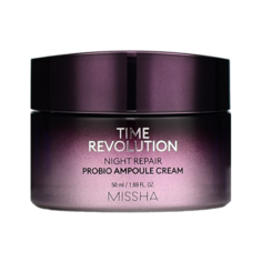 Missha Time Revolution Night Repair Probio Ampoule Cream Восстанавливающий ночной крем для лица, 50 мл