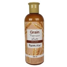 Farmstay Grain Premium White Emulsion Выравнивающая эмульсия для лица с экстрактом ростков пшеницы, 350 мл