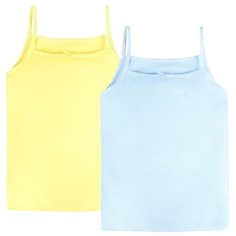 Майка Bossa Nova 2 шт., размер 34, голубой/желтый