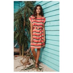 Платье Laete размер: S(44) розово-бежево-чёрный