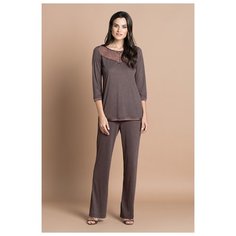 Пижама Laete размер XL(50) коричневый меланж