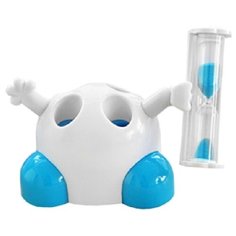 Стакан для зубных щеток FidgetGo с песочными часами голубой