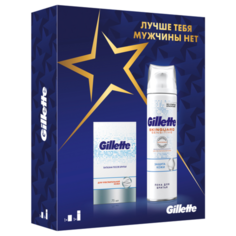 Подарочный набор Skinguard Sensitive (пена для бритья 250 мл + бальзам после бритья 75 мл) Gillette