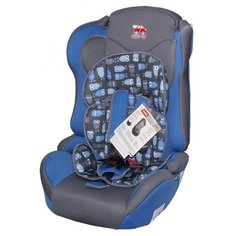 Автокресло группа 1/2/3 (9-36 кг) Little Car Comfort, совы синий