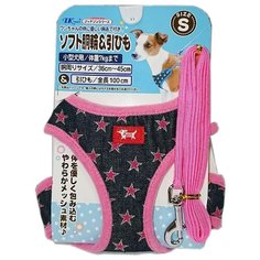 Шлейка с поводком Japan Premium Pet Tarky S розовый