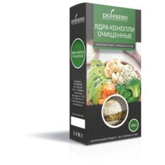 POLEZZNO Ядра конопли, картонная коробка 100 г