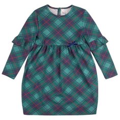 Платье Bossa Nova размер 92, зеленая клетка