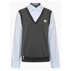 Рубашка Nota Bene размер 134, темно-серый