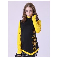 Водолазка Nota Bene размер 158, черный/желтый