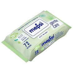 Влажные салфетки Mepsi с Алое Вера пластиковая крышка 72 шт.
