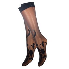 Капроновые гольфы Trasparenze Margarita (g), размер Unica, nero