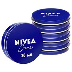 Крем для тела Nivea Creme Универсальный увлажняющий, 30 мл, 5 шт.