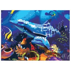 Остров сокровищ картина по номерам Подводный мир 39.5x29 см (661631)