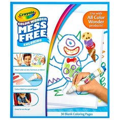 Бумага Crayola для рисования Color Wonder Mess Free 25.5 х 21 см, 30 л. белый