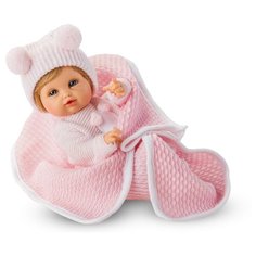 Кукла Berjuan Posturitas в вязаной розовой шапочке, 25 см, 2300