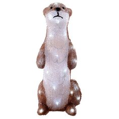 Фигурка Kaemingk Выдра светодиодная 44 см (492125) белый/коричневый