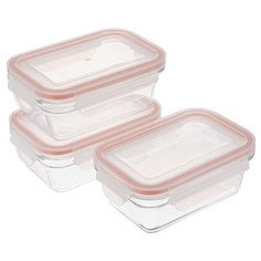 Glasslock Контейнер GL-1107 3 шт. прозрачный