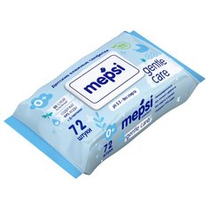 Влажные салфетки Mepsi Нежное очищение пластиковая крышка 72 шт.
