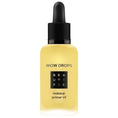 BEAUTIFIC масло-праймер под макияж Wow Drops Makeup Primer Oil с маслами чиа, конопли и асаи 30 мл желтое
