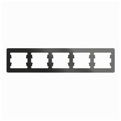 Рамка 5п Schneider Electric GLOSSA GSL000705, черный