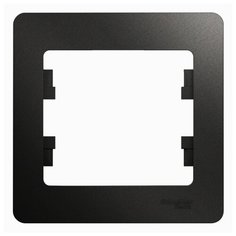 Рамка 1п Schneider Electric GLOSSA GSL000701, черный