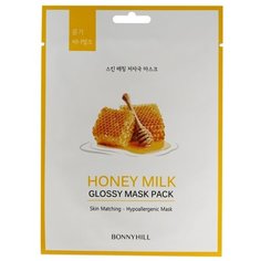 BONNYHILL Тканевая маска с экстрактами молока и мёда, 23 г
