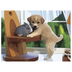 Остров сокровищ картина по номерам Друзья 39.5x29 см (661623)