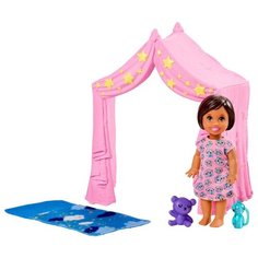 Набор Barbie Игра с малышом Розовый шатер, FXG97