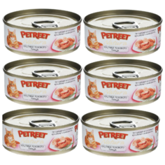 Корм для кошек Petreet с тунцом 6шт. х 70 г (кусочки в соусе)