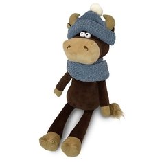 Мягкая Игрушка Maxitoys Бычок Василий в Шарфе и Шапке, 33см