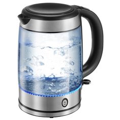 Чайник Midea MK-8007, серебристый/черный