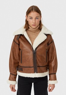 Куртка кожаная Stradivarius