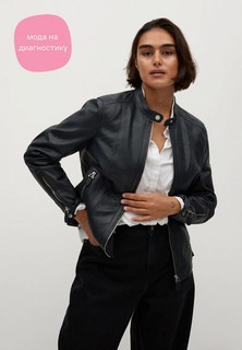 Куртка кожаная Violeta by Mango
