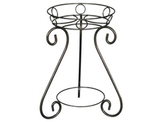 Кашпо Подставка для цветов ЗМИ Лотос Black ПДЦ147Ч