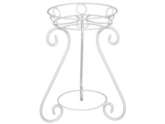 Кашпо Подставка для цветов ЗМИ Лотос White Silver ПДЦ147БС