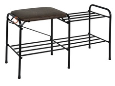 Подставка для обуви ЗМИ 80cm с сиденьем Black ПДОсС81Ч