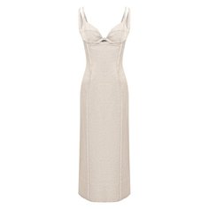 Платье из вискозы и льна Jacquemus