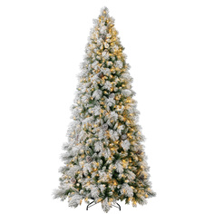 Елка новогодняя Polygroup 274cm augustine flock pine tree