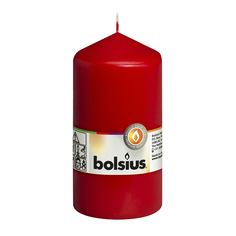 Свеча-столбик Bolsius 13x7 красная