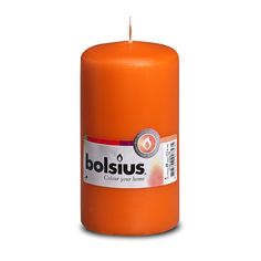Свеча-столбик Bolsius 13x7 оранжевая
