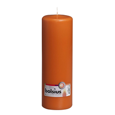 Свеча-столбик Bolsius 25x8 оранжевая