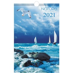 Календарь одноблочный средний Природа (дизайн 2) на 2021 год Канц Эксмо