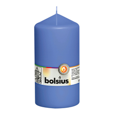 Свеча-столбик Bolsius 15x8 васильковая