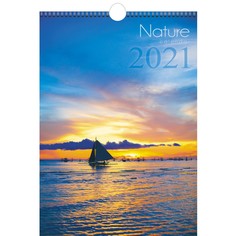 Календарь одноблочный малый Природа (дизайн 2) на 2021 год Канц Эксмо