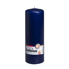 Свеча-столбик Bolsius 20x7 синяя