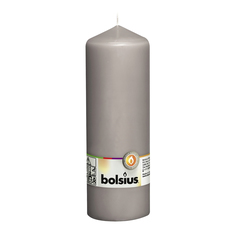 Свеча-столбик Bolsius 20x7 серая
