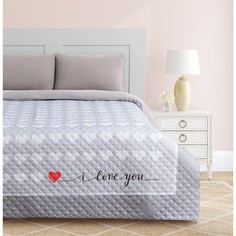 Покрывало "Этель" евро Love you, 200*210 см, микрофибра