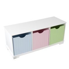 Скамья с ящичками для хранения KidKraft Storage Bench Pastel