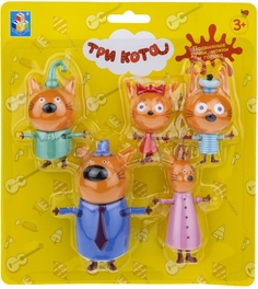 Игровой набор 1 TOY Три кота, 5 персонажей