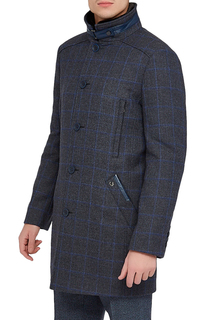 Пальто мужское BAZIONI 2057У M DK GREY CHEK LUX серое 58